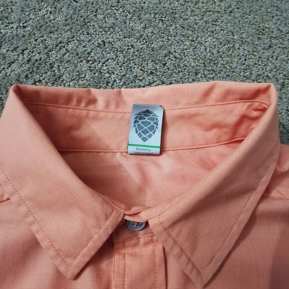 Men's Stio Shirt Button Down Long Sleeve | Color: Salmon | Size: S - Picture 7 of 12